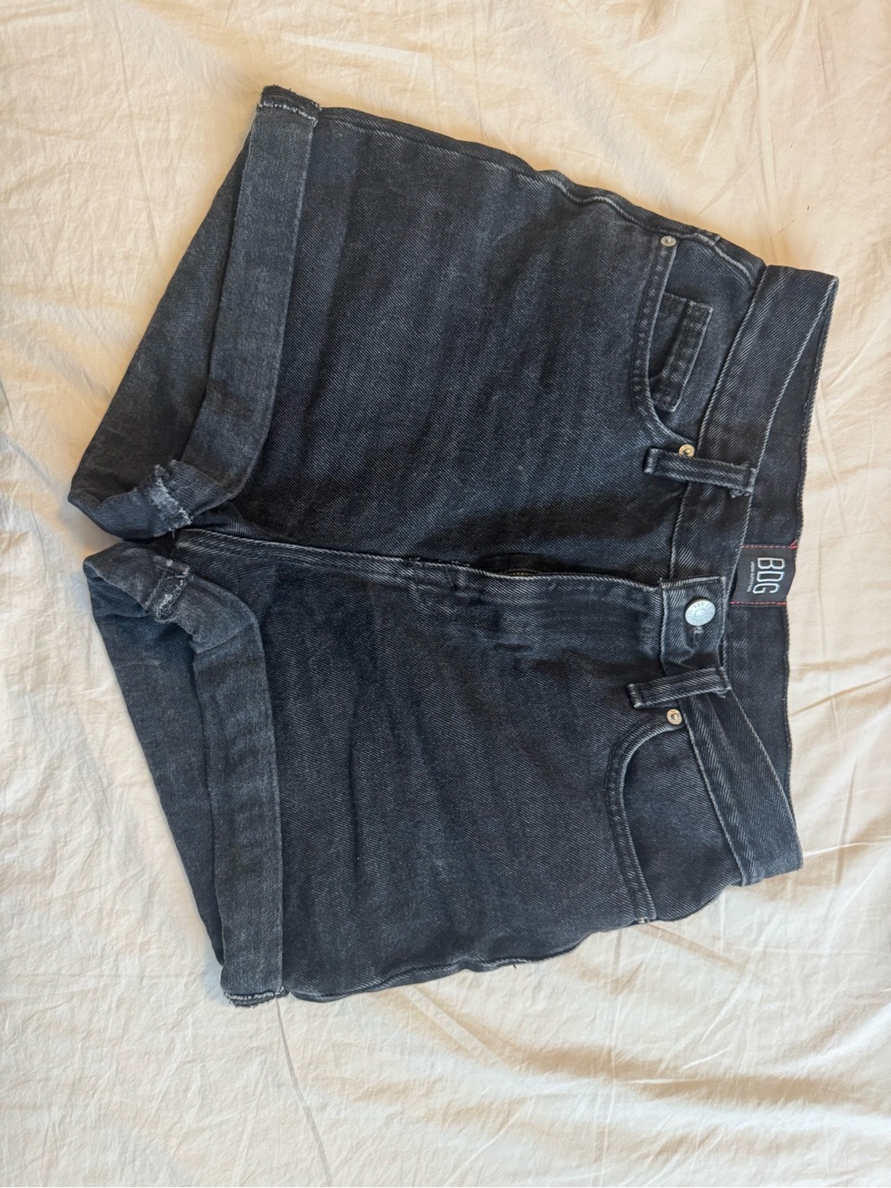 BDG Black High-Rise Denim Shorts